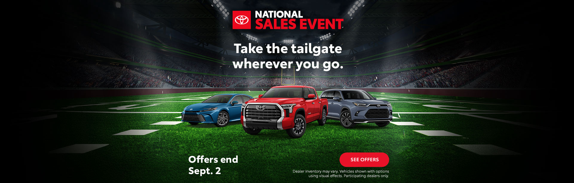 Toyota, National Sales Event