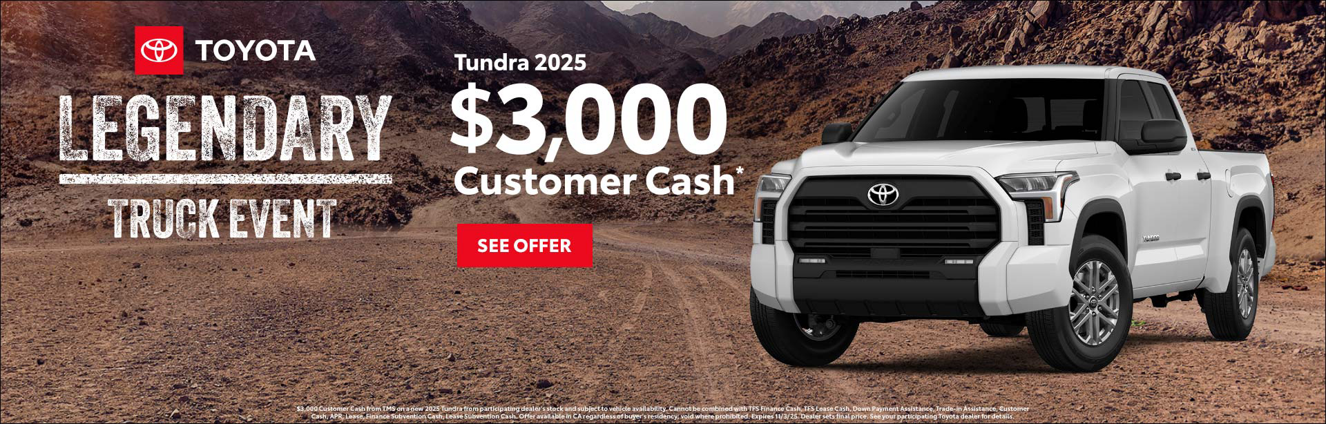 Toyota, Truck Event, Tundra, English